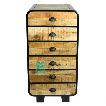 6 Drawer Industrial Tallboy / Chest of Drawers - ME10010