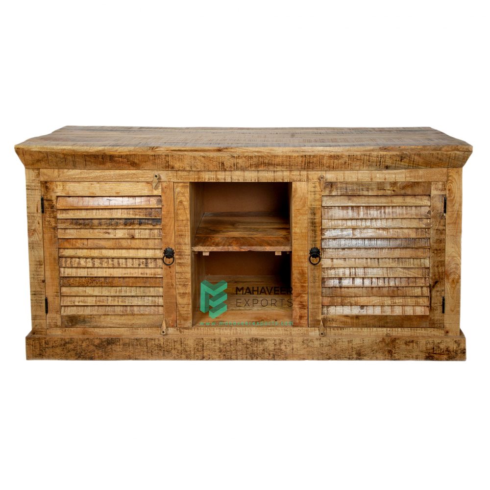 Two Doors Rustic T.V. Cabinet - ME10097