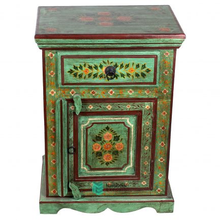 1 Drawer 1 Door Painted Bedside Table