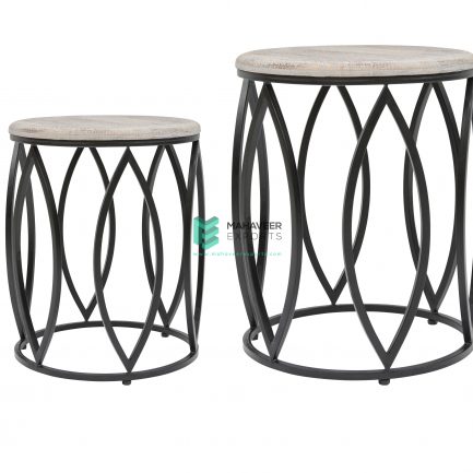 Industrial Nested Tables Set of 2
