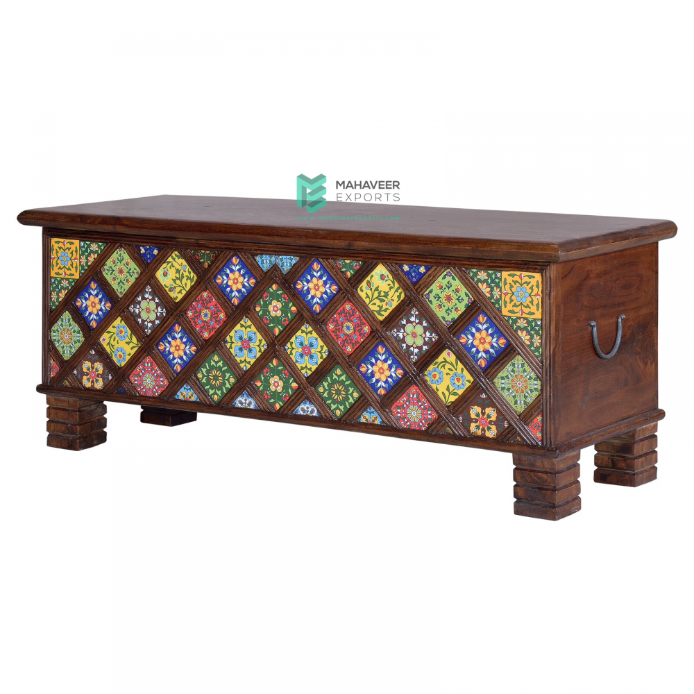 Tile Inlay Chest Box