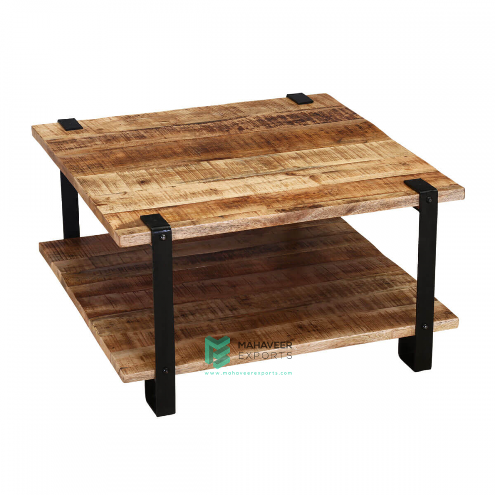 Industrial Rustic Square Coffee Table