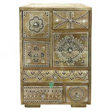 7 Drawer Fine Hand Painted Chest Of Drawers - ME10637