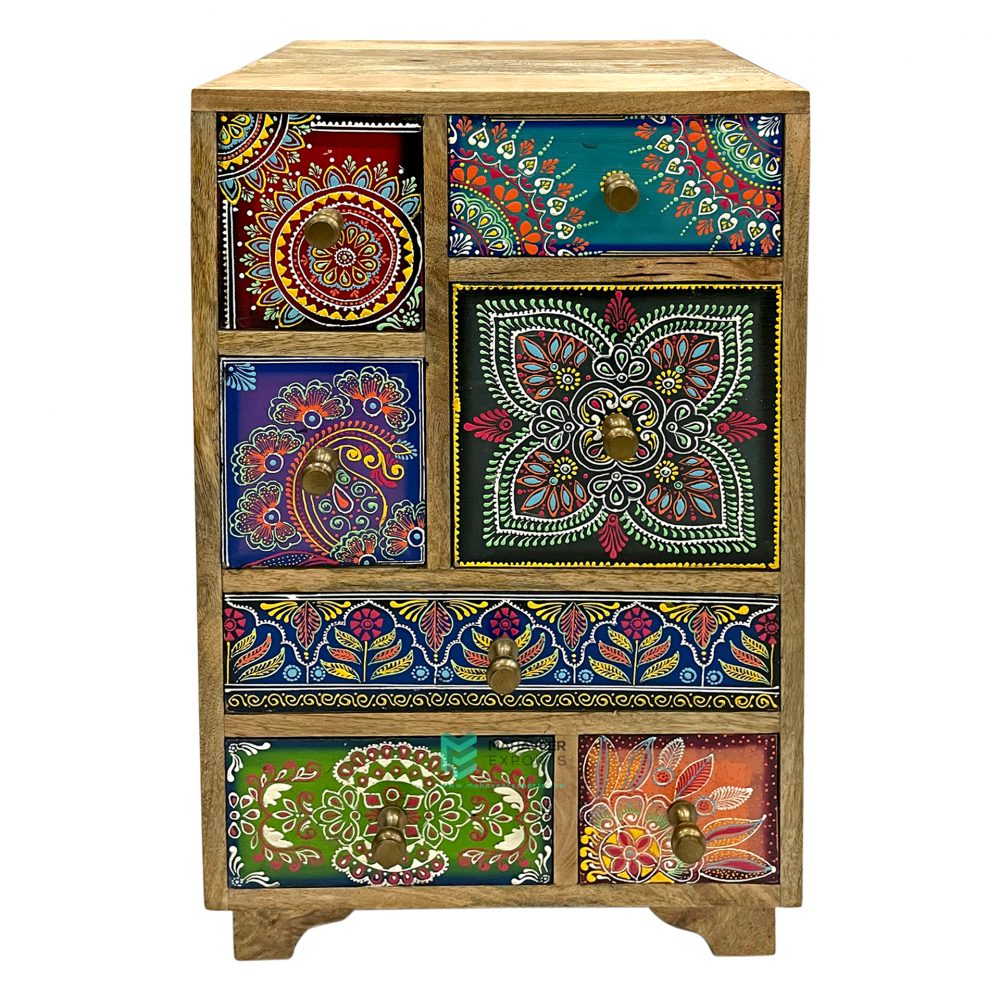 7 Drawer Fine Hand Painted Chest Of Drawers - ME10640
