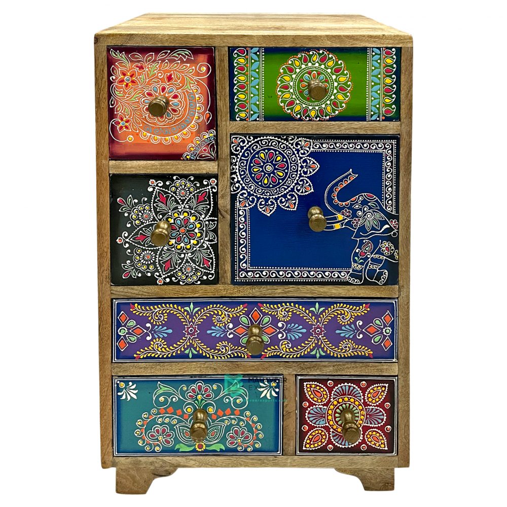7 Drawer Fine Hand Painted Chest Of Drawers - ME10642