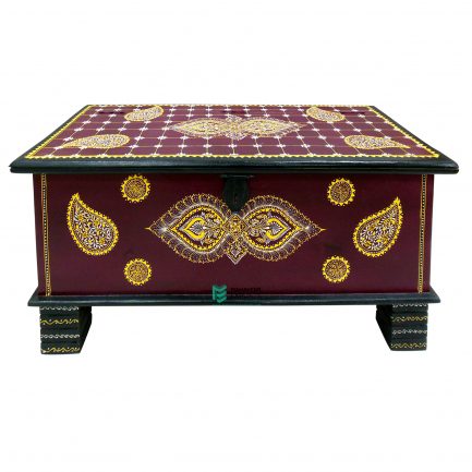 Hand Painted Wooden Chest Box - ME10670