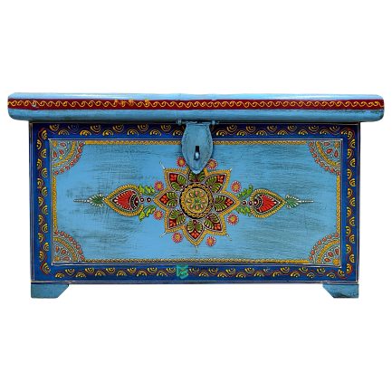 Hand Painted Wooden Chest Box - ME210377