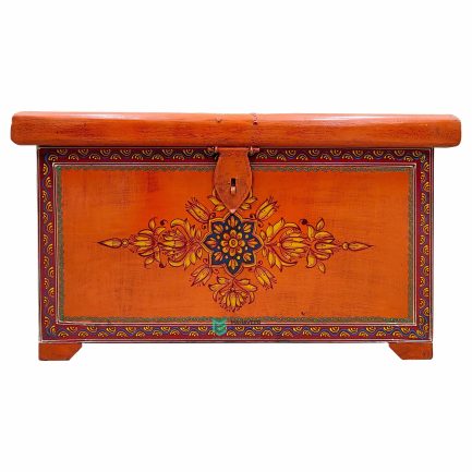 Hand Painted Wooden Chest Box - ME210379