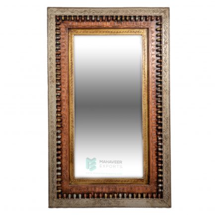 Carved Copper Gold Mirror Frame - ME10063