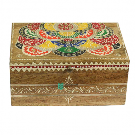 Multicolored Emboss Painted Box