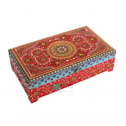 Oriental Painted Kundan Work Box