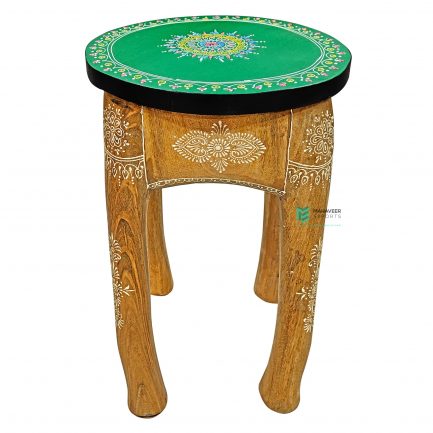 Wooden Fine Painted Stool – ME10736