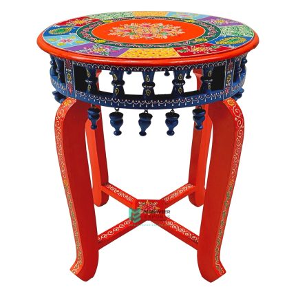 Wooden Hand Painted Stools Set of 3 - ME210325