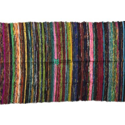 Indian Handloom Hand-woven Mats, Durries, Carpet and Area Rug Multi Throw Multicolor - ME240060053-7