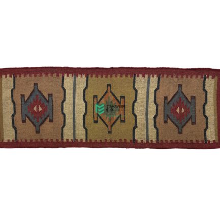 Indian Handloom Hand-woven Mats, Durries, Carpet and Area Rug Jute Kilim Multicolor - ME24034207-4