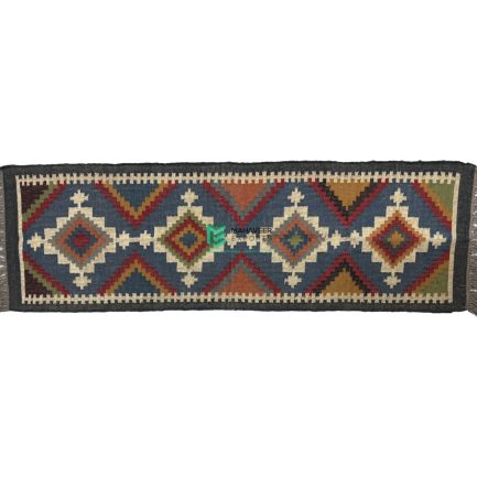 Indian Handloom Hand-woven Mats, Durries, Carpet and Area Rug Jute Kilim - ME24059288-1