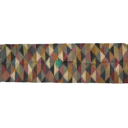 Indian Handloom Hand-woven Mats, Durries, Carpet and Area Rug Jute Kilim - ME24059288-2